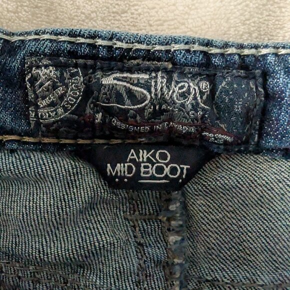 Silver jeans mid rise AIKO boot cup - Picture 6 of 11